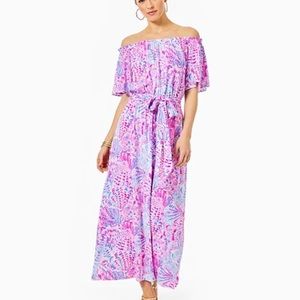 Moriah Off-The-Shoulder Midi Dress - Size Medium
